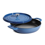 Tramontina 30cm Enamelled Cast Iron Shallow Casserole - Blue