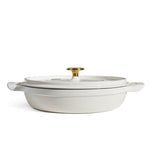 Tramontina 30cm Enamelled Cast Iron Shallow Casserole - Latte