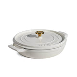 Tramontina 30cm Enamelled Cast Iron Shallow Casserole - Latte