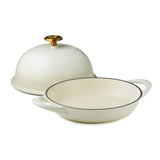 Tramontina 24cm Enamelled Cast Iron Bread Oven - Latte