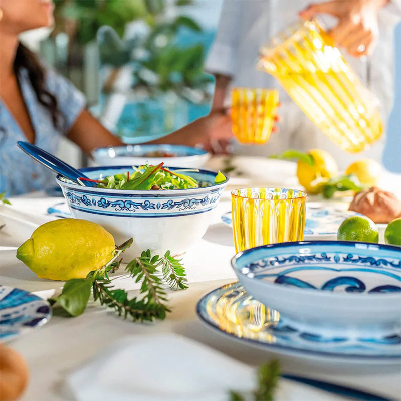Guzzini Blues Melamine Oval Serving Bowl