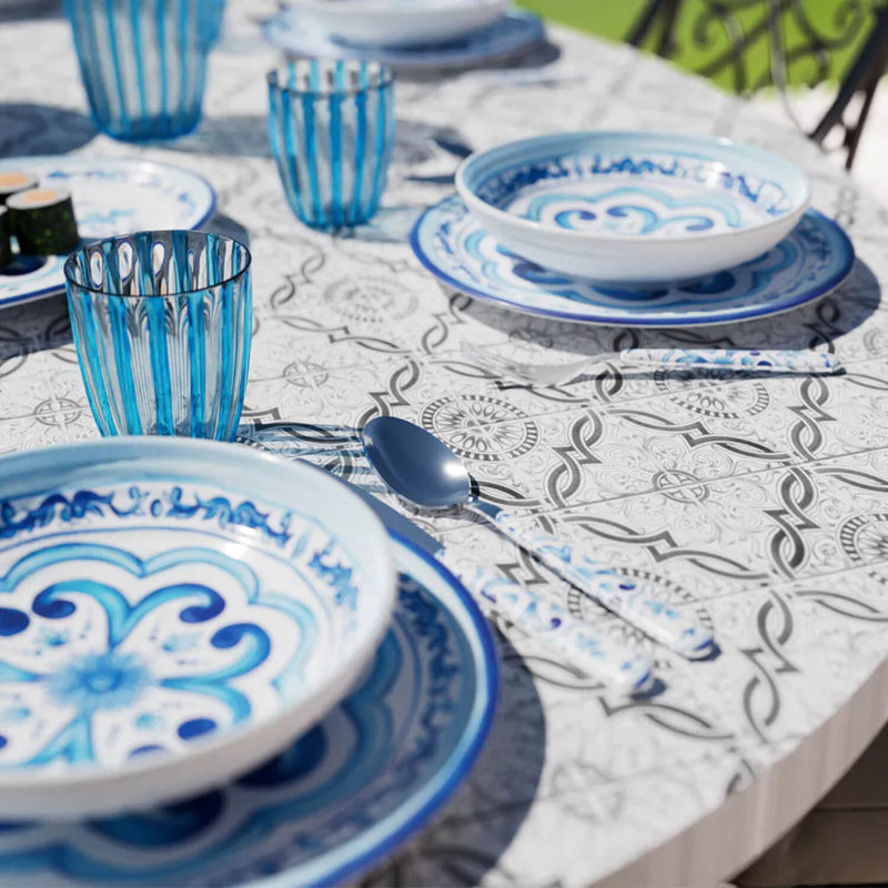 Guzzini Blues Melamine Oval Serving Bowl