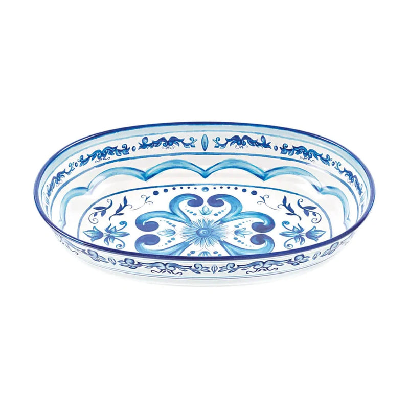 Guzzini Blues Melamine Oval Serving Bowl