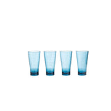 Navigate Linear Acrylic Set of 4 Hi-Ball Glasses - Blue