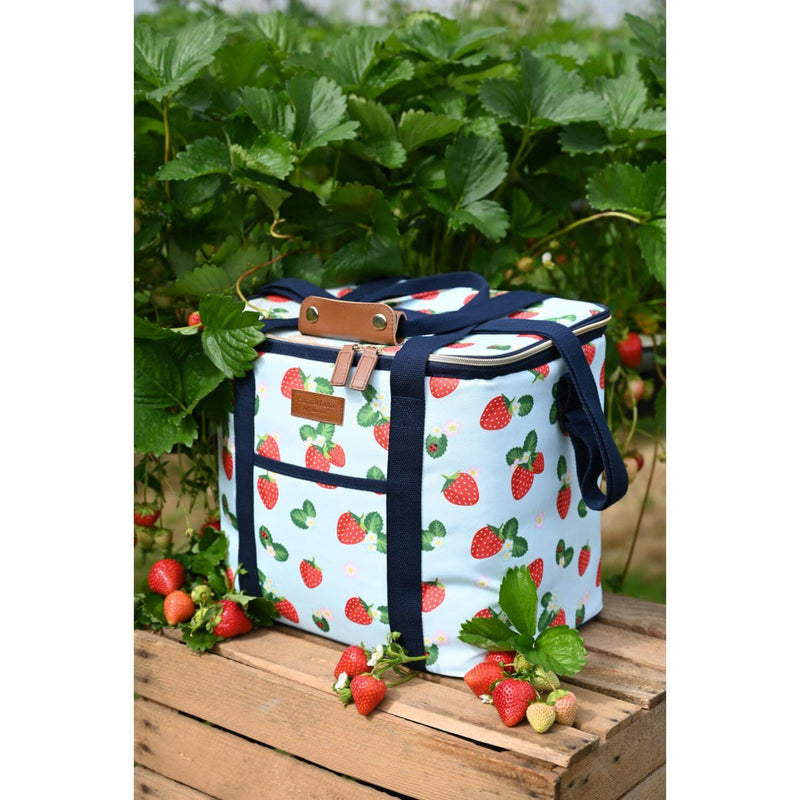 Navigate Strawberries & Cream Family Insulated Cool Bag - Aqua