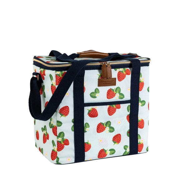Navigate Strawberries & Cream Family Insulated Cool Bag - Aqua
