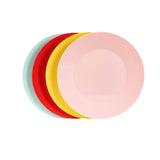 Navigate Strawberries & Cream Set of 4 Reusable Plates in Mixed Colours