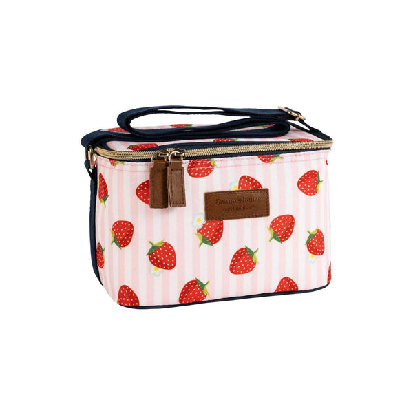 Navigate Strawberries & Cream Personal Insulated Cool Bag - Pink Stripe