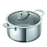 Kuhn Rikon Allround 24cm Stainless Steel Casserole with Glass Lid