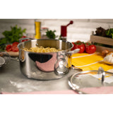 Kuhn Rikon Allround 24cm Stainless Steel Casserole with Glass Lid