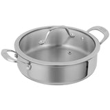 Kuhn Rikon Allround 28cm 5-Litre Stainless Steel Serving Pan with Glass Lid