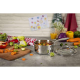 Kuhn Rikon Allround 18cm Stainless Steel Saucepan with Glass Lid