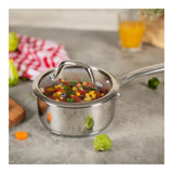 Kuhn Rikon Allround 18cm Stainless Steel Saucepan with Glass Lid