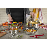 Kuhn Rikon Allround Stainless Steel 3-Piece Saucepan Set with Glass Lids