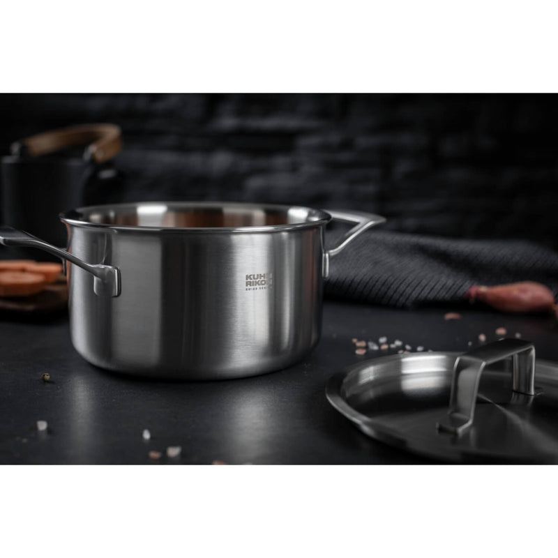 Kuhn Rikon Culinary Fiveply 18cm Stainless Steel Casserole