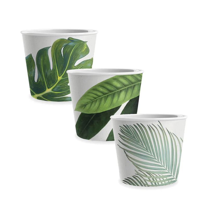 Epicurean Amazon Floral Melamine Ice Cream Bowls - Set of 3