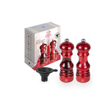 Peugeot Podium 18cm Salt & Pepper Mill Set - Acrylic Red