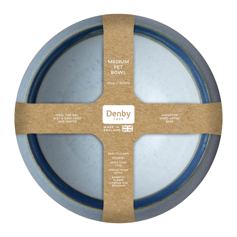 Denby Stoneware Medium Pet Bowl - Studio Grey