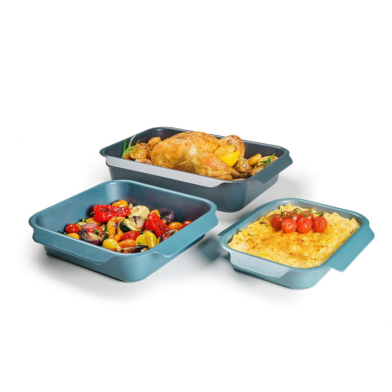 Joseph Joseph  Nest™ Oven Non-Stick Set of 3 Roasting Trays - Blue