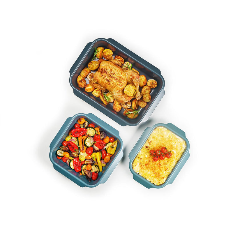 Joseph Joseph  Nest™ Oven Non-Stick Set of 3 Roasting Trays - Blue