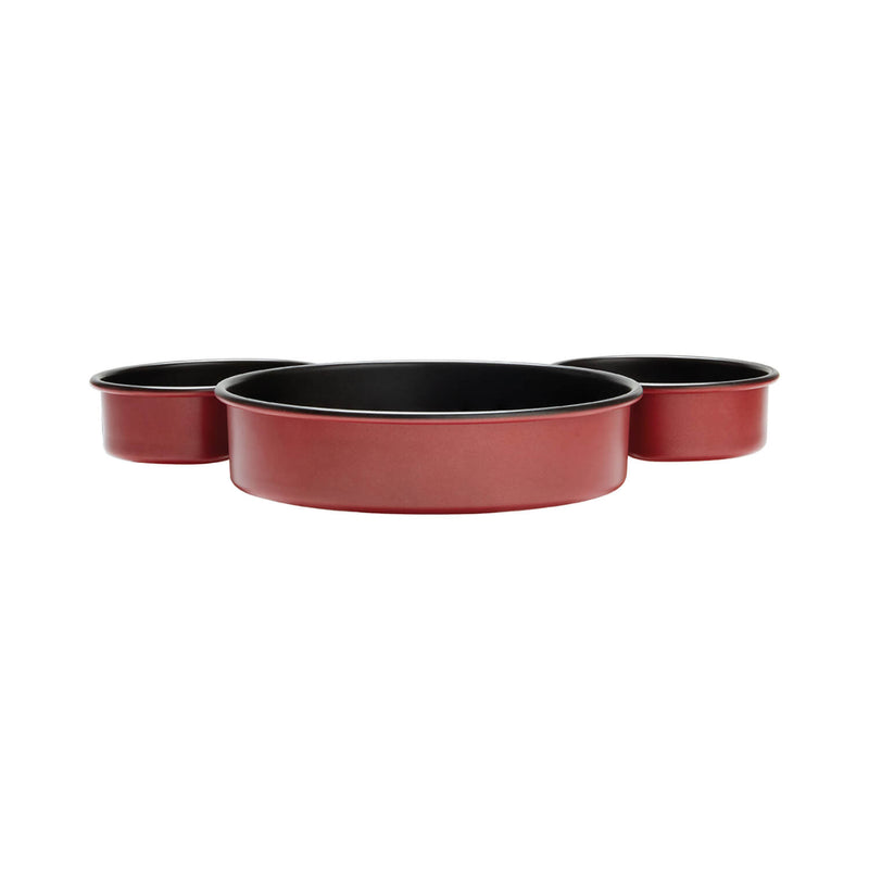 Prestige Disney 'Bake With Mickey' Non-Stick Mickey Head Cake Tins - 3 Piece