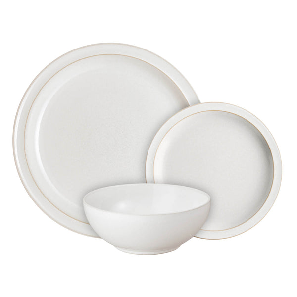 Denby Stoneware 12-Piece Dinnerware Set - Cotton White