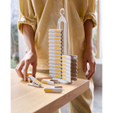 Joseph Joseph PegStore™ 30-Piece Clothes Peg Set & Storage Stand - Stone
