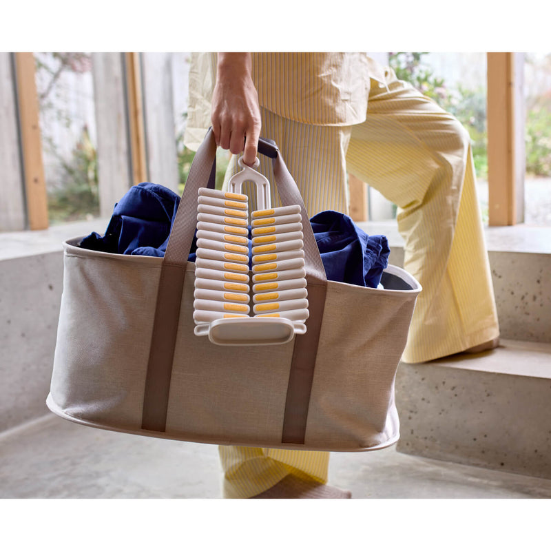 Joseph Joseph PegStore™ 30-Piece Clothes Peg Set & Storage Stand - Stone