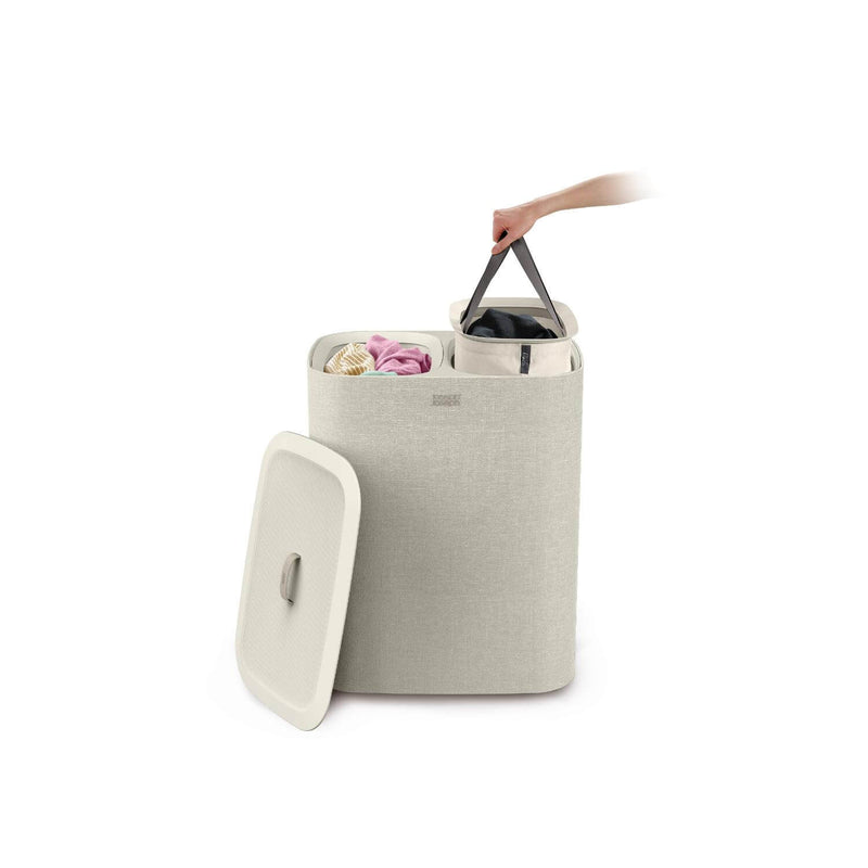 Joseph Joseph Tota 90 Litre Separation Laundry Basket - Ecru