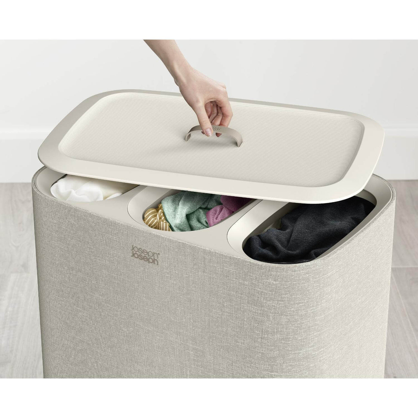 Buy Joseph Joseph Tota Trio 90 Litre Separation Laundry Basket Ecru Potters Cookshop