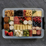 Farberware Build-a-Board 30cm x 40.5cm Snacklebox Bamboo Board with Lid - Large