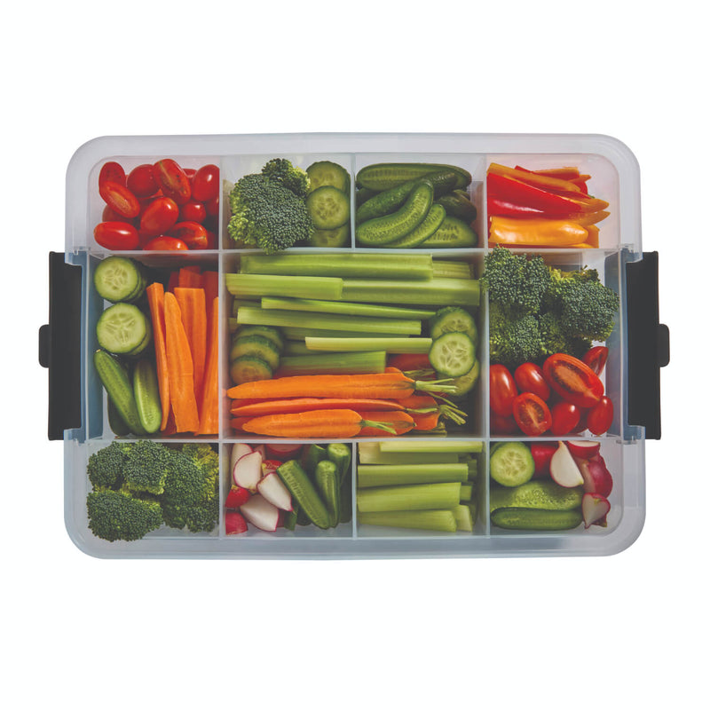 Farberware Build-a-Board 30cm x 40.5cm Snacklebox Polypropylene Board with Lid - Large
