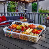 Farberware Build-a-Board 30cm x 40.5cm Snacklebox Polypropylene Board with Lid - Large