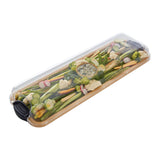 Farberware Build-a-Board 17.5cm x 56cm Rectangular Bamboo Platter with Lid