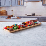Farberware Build-a-Board 17.5cm x 56cm Rectangular Bamboo Platter with Lid