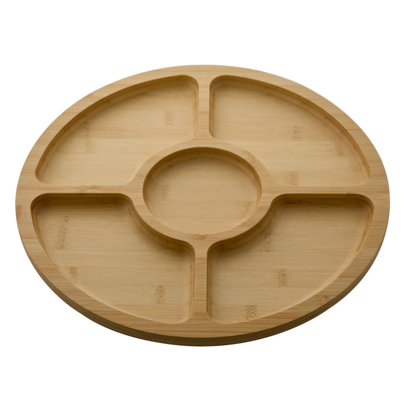 Farberware Build-a-Board 35.5cm Round Divided Serving Board with Lid