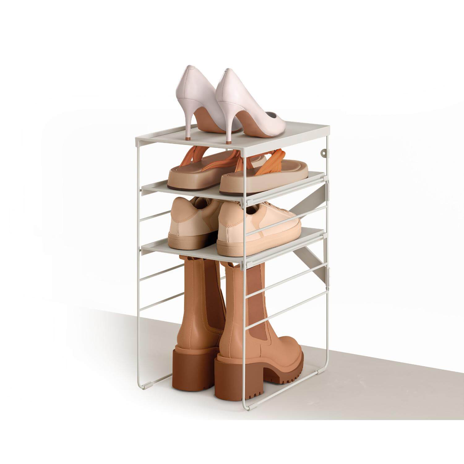 Buy Joseph Joseph | Level Adjustable Shoe Rack - Ecru – Potters Cookshop