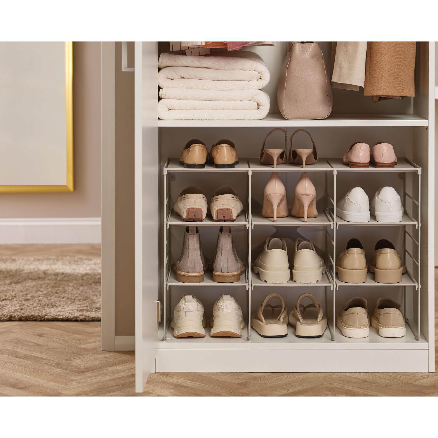 Buy Joseph Joseph | Level Plus Large Adjustable Shoe Rack - Ecru ...