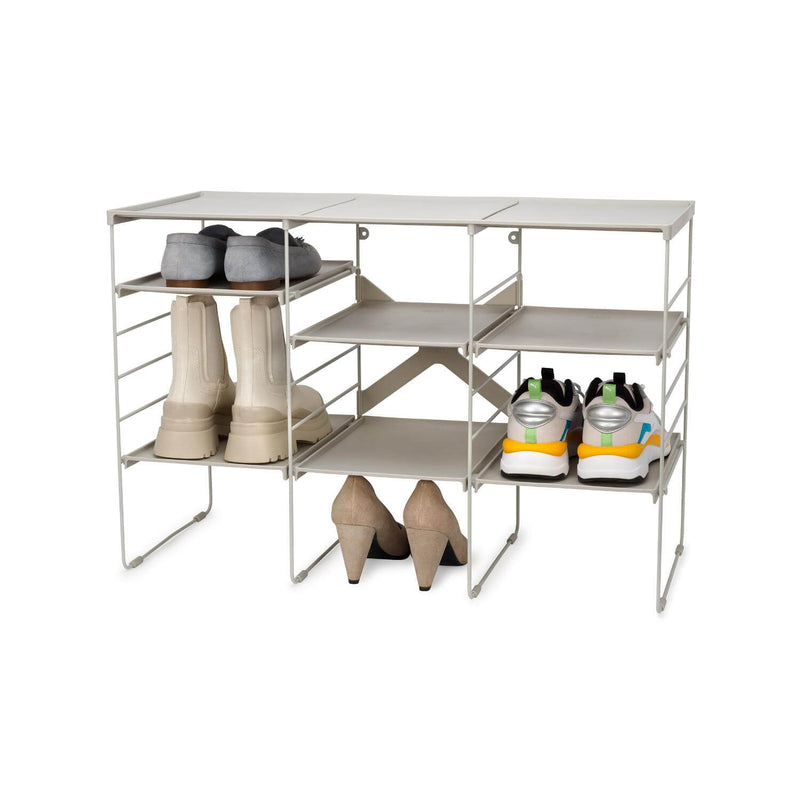 Joseph Joseph Level Plus Large Adjustable Shoe Rack - Ecru