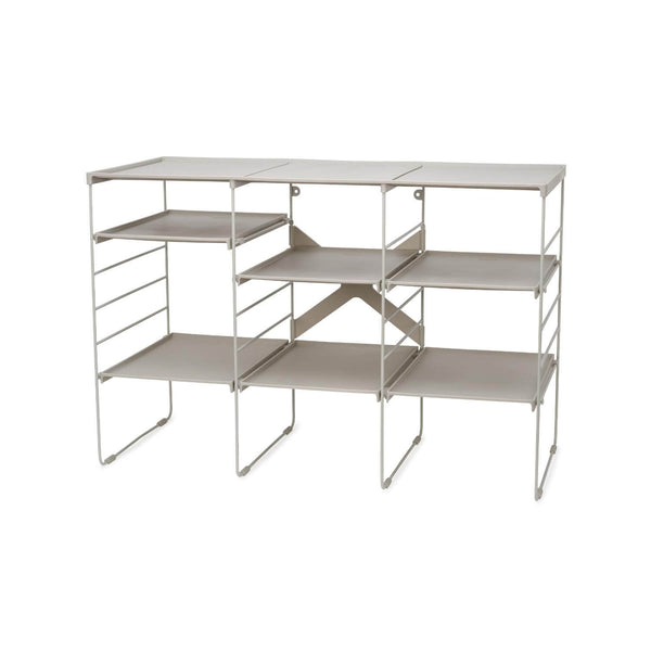 Joseph Joseph Level Plus Large Adjustable Shoe Rack - Ecru