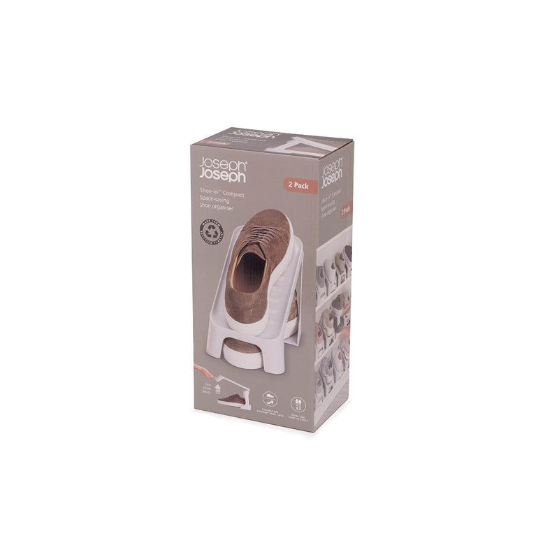 Joseph Joseph 2-Piece Shoe-In Compact Single Shoe Caddy - Ecru