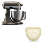 KitchenAid Artisan Plus 4.7 Litre Tilt Head Stand Mixer - Iron Ore - With Free Ceramic 4.7L Beehive Mixing Bowl