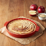 Peugeot Appolia 30cm Ceramic Tart Dish - Red