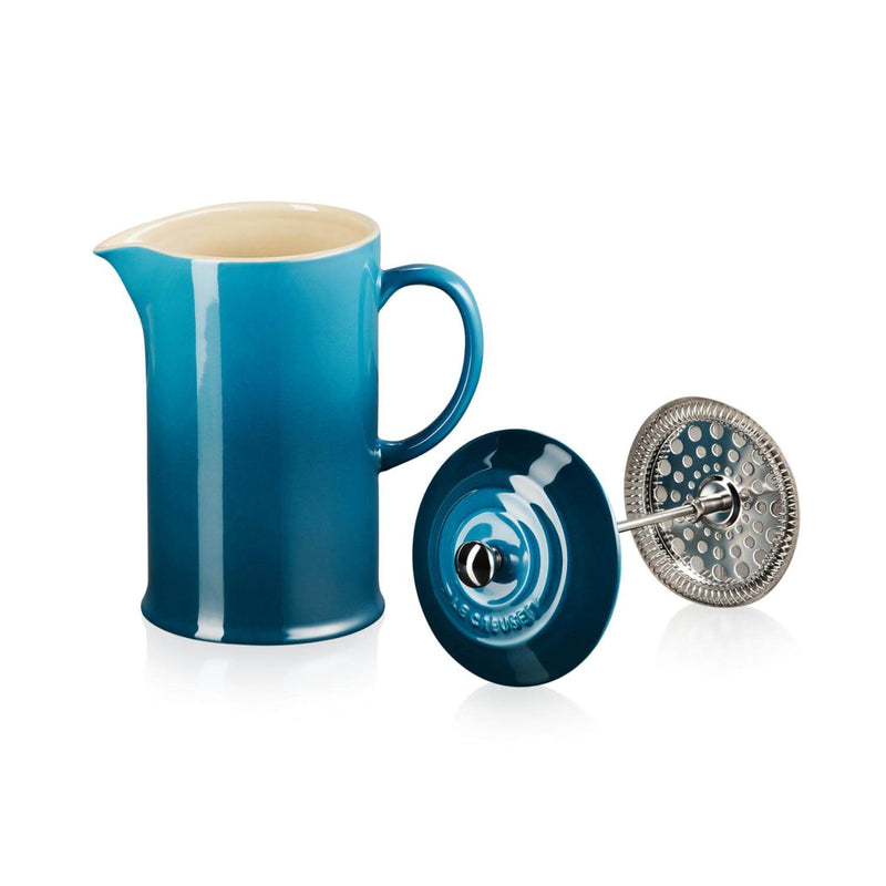 Le Creuset Stoneware Cafetiere - Deep Teal