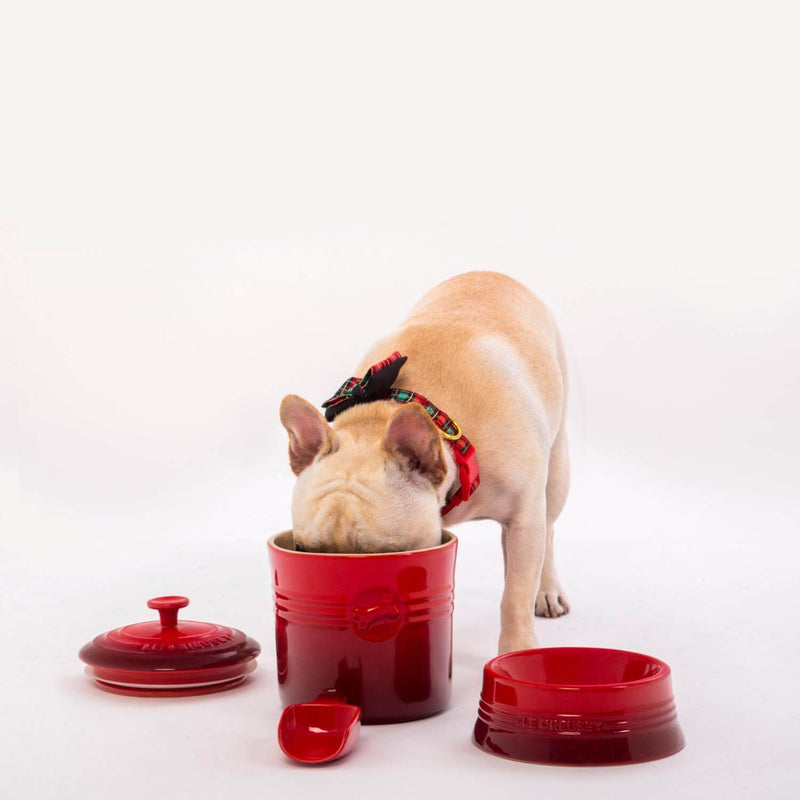 Buy Le Creuset Stoneware 23cm Large Dog Bowl Cerise Potters Cookshop