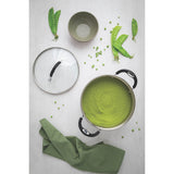 Tramontina Astro Silicone Stainless Steel Tri-Ply Stock Pot with Glass Lid - 28cm