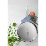 Tramontina Grano 30cm Tri-Ply Stainless Steel Saute Pan with Lid