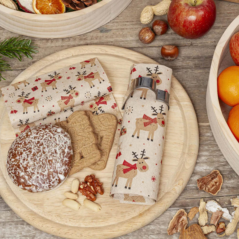 Stow Green 3-Ply Pack Of 20 Napkins - Lovely Deers