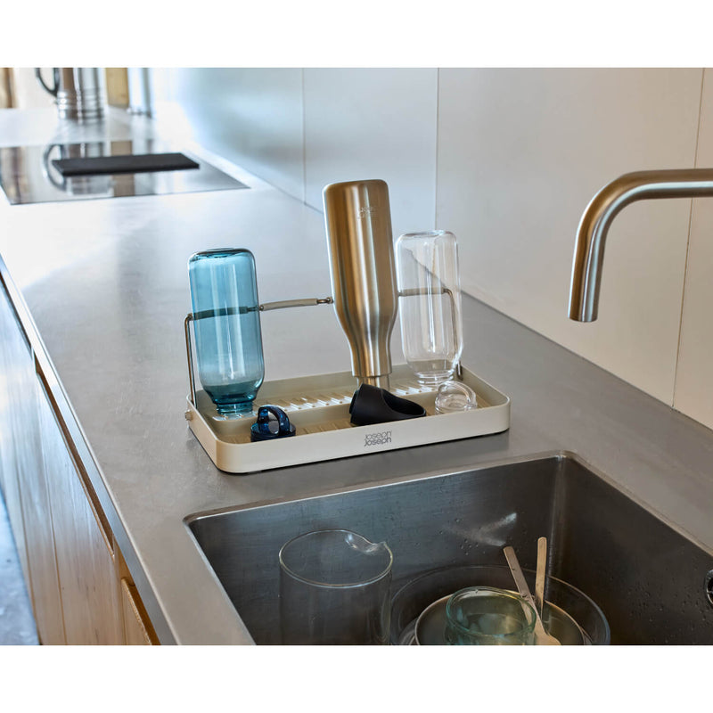 Joseph Joseph DrySmart™ Folding Bottle Drying Rack - Stone