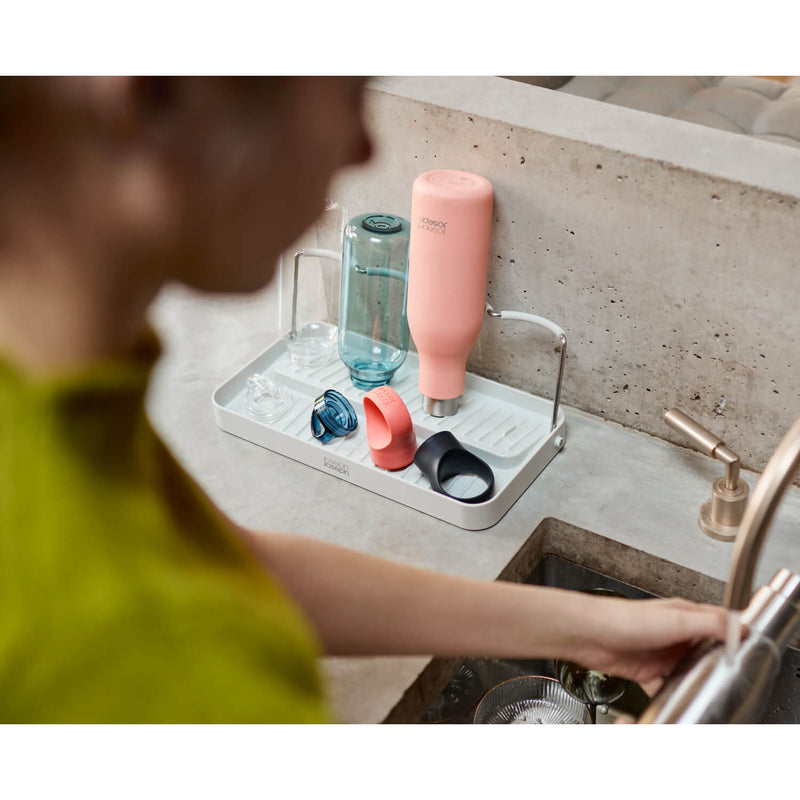 Joseph Joseph DrySmart™ Folding Bottle Drying Rack - Stone